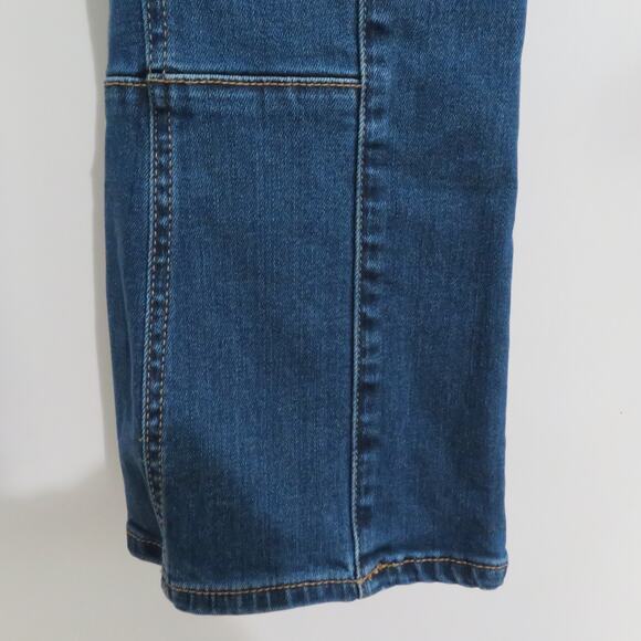 Anthropologie Pilcro and the Letterpress Womens Sz 28 Blue Cropped Bootcut Jeans - Picture 6 of 9